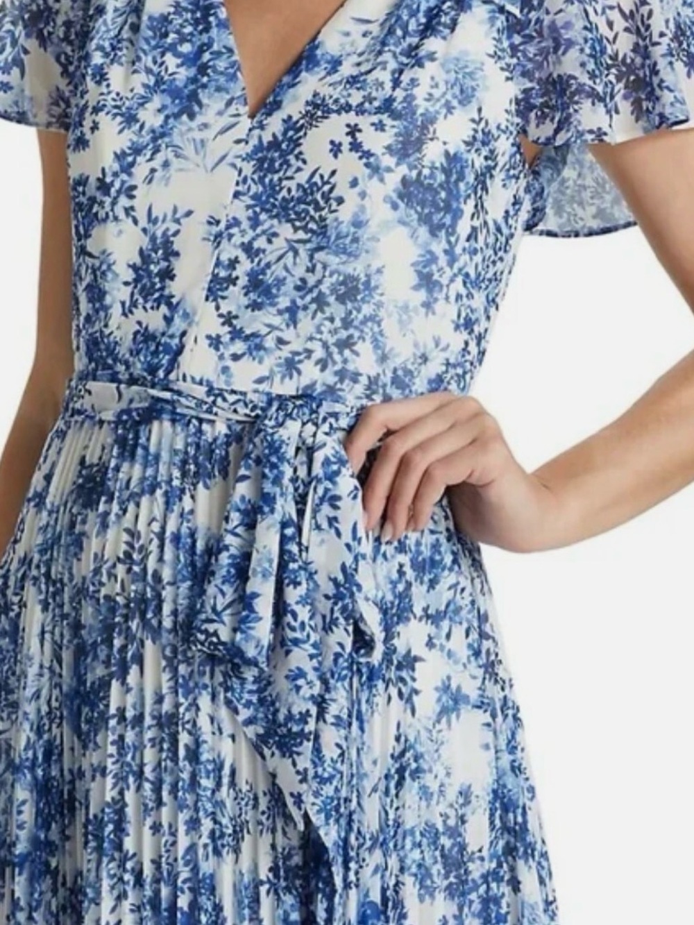Monique L'Huiller Designer Pleated Gown